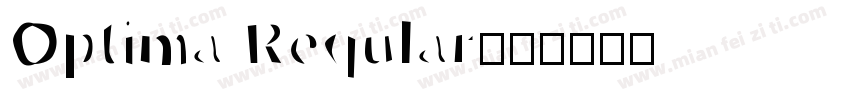 Optima Reqular字体转换